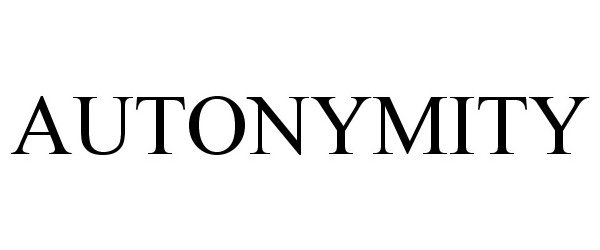 Trademark Logo AUTONYMITY