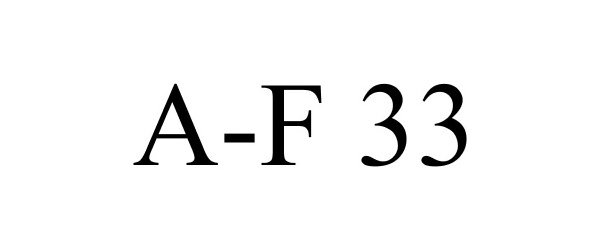 Trademark Logo A-F 33