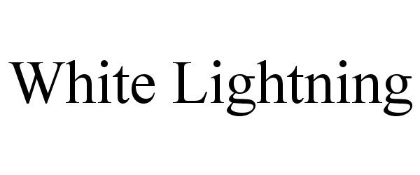 Trademark Logo WHITE LIGHTNING