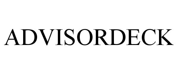 Trademark Logo ADVISORDECK