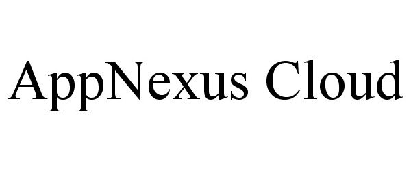  APPNEXUS CLOUD