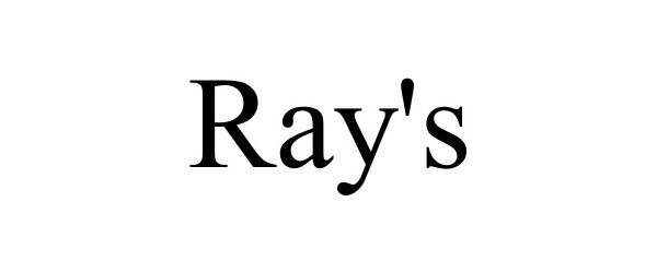 Trademark Logo RAY'S