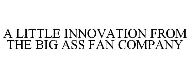  A LITTLE INNOVATION FROM THE BIG ASS FAN COMPANY