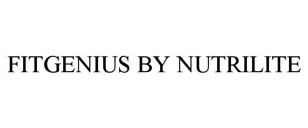  FITGENIUS BY NUTRILITE