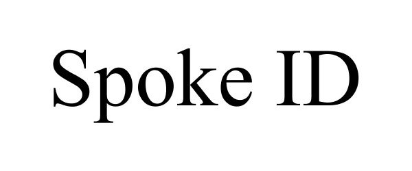 Trademark Logo SPOKE ID