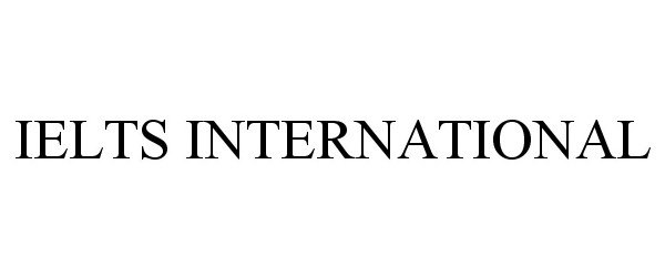 Trademark Logo IELTS INTERNATIONAL