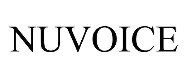 Trademark Logo NUVOICE