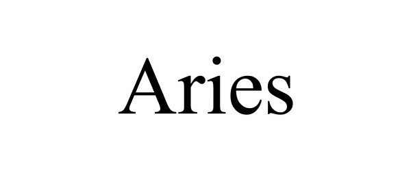 Trademark Logo ARIES