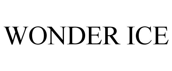 Trademark Logo WONDER ICE