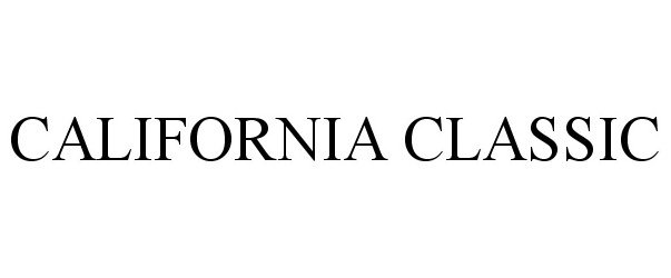 Trademark Logo CALIFORNIA CLASSIC