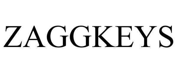 Trademark Logo ZAGGKEYS