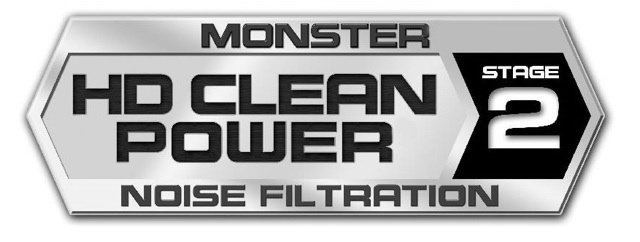 Trademark Logo MONSTER HD CLEAN POWER STAGE 2 NOISE FILTRATION