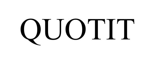 Trademark Logo QUOTIT