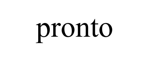 Trademark Logo PRONTO