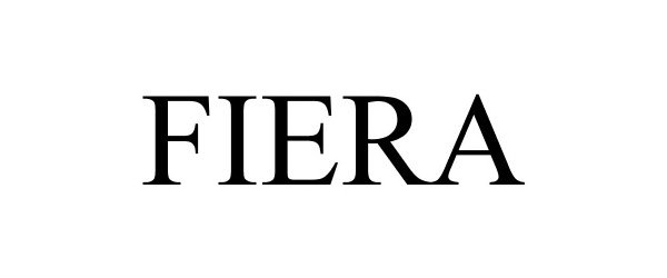 Trademark Logo FIERA