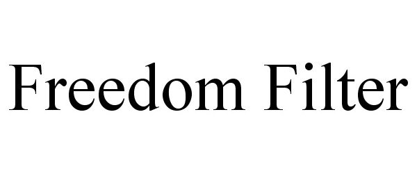 Trademark Logo FREEDOM FILTER