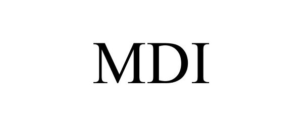 Trademark Logo MDI