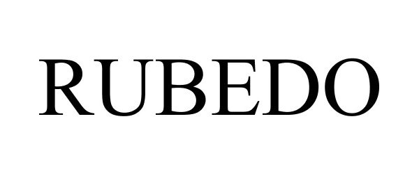 Trademark Logo RUBEDO