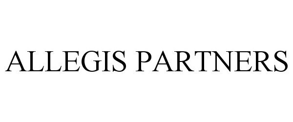 Trademark Logo ALLEGIS PARTNERS