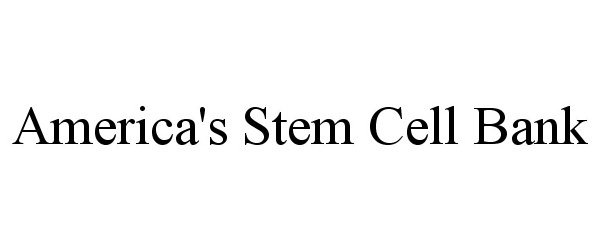  AMERICA'S STEM CELL BANK