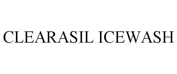 Trademark Logo CLEARASIL ICEWASH