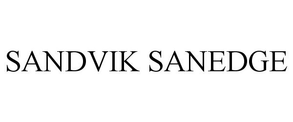 Trademark Logo SANDVIK SANEDGE