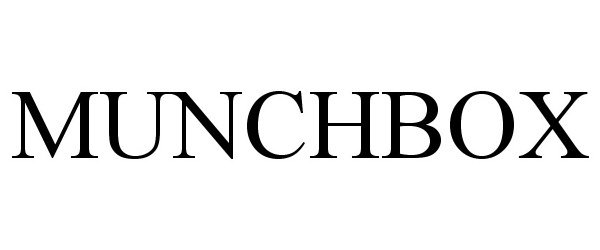 Trademark Logo MUNCHBOX
