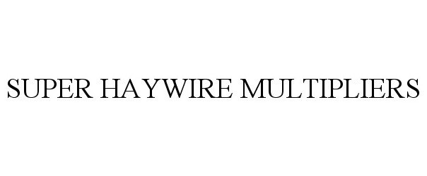 Trademark Logo SUPER HAYWIRE MULTIPLIERS