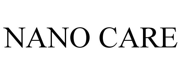 Trademark Logo NANO CARE