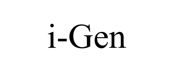 Trademark Logo I-GEN