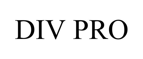 Trademark Logo DIV PRO