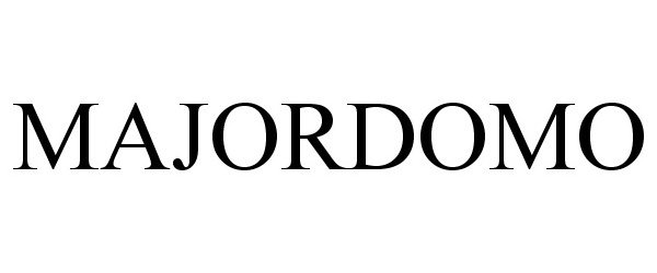 Trademark Logo MAJORDOMO