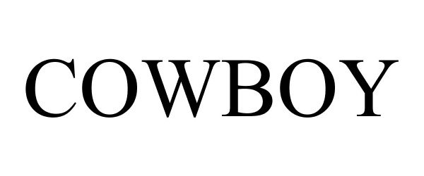 Trademark Logo COWBOY