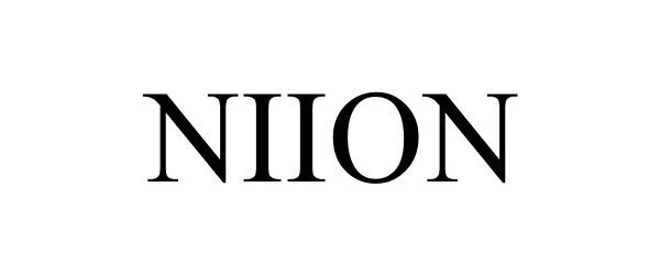 Trademark Logo NIION