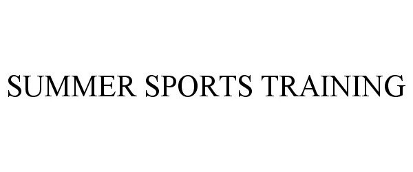 Trademark Logo SUMMER SPORTS TRAINING