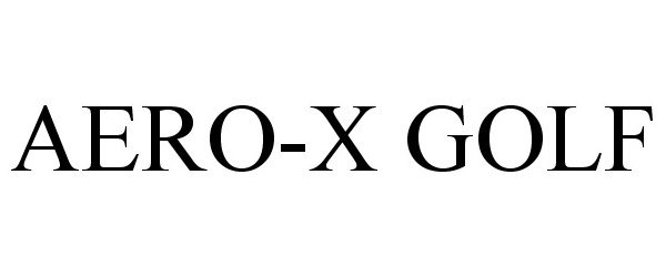 Trademark Logo AERO-X GOLF