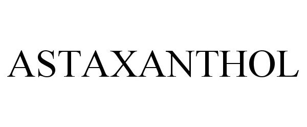 Trademark Logo ASTAXANTHOL
