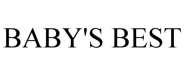 Trademark Logo BABY'S BEST