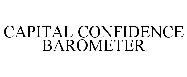 Trademark Logo CAPITAL CONFIDENCE BAROMETER