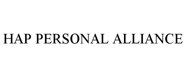 Trademark Logo HAP PERSONAL ALLIANCE