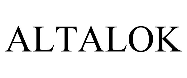 Trademark Logo ALTALOK