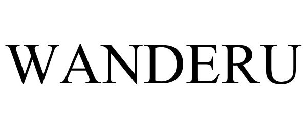 Trademark Logo WANDERU