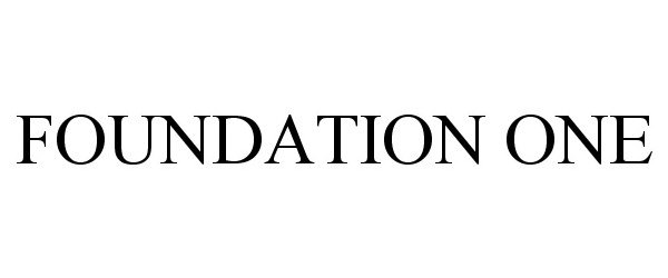 Trademark Logo FOUNDATION ONE