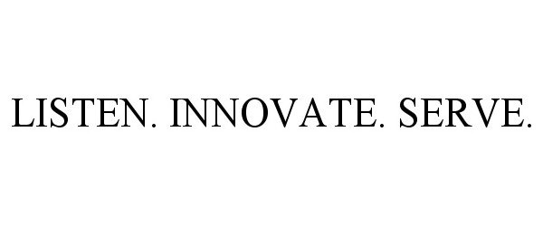 Trademark Logo LISTEN. INNOVATE. SERVE.