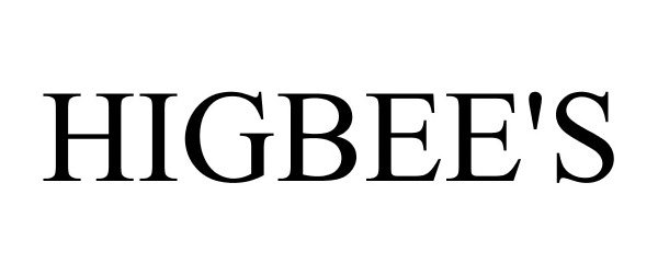 Trademark Logo HIGBEE'S