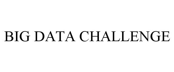 Trademark Logo BIG DATA CHALLENGE