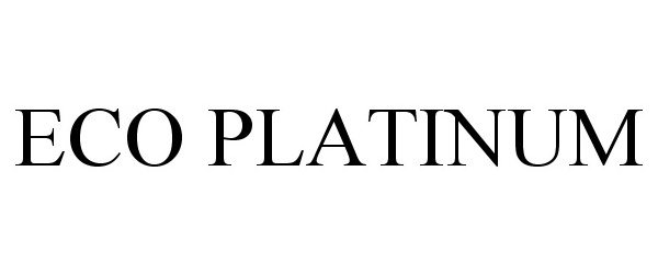 Trademark Logo ECO PLATINUM