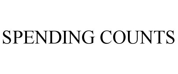 Trademark Logo SPENDING COUNTS