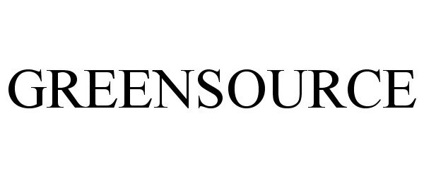 Trademark Logo GREENSOURCE