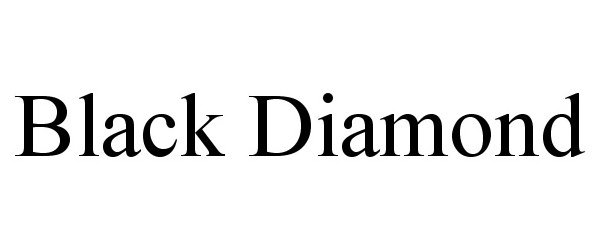 Trademark Logo BLACK DIAMOND